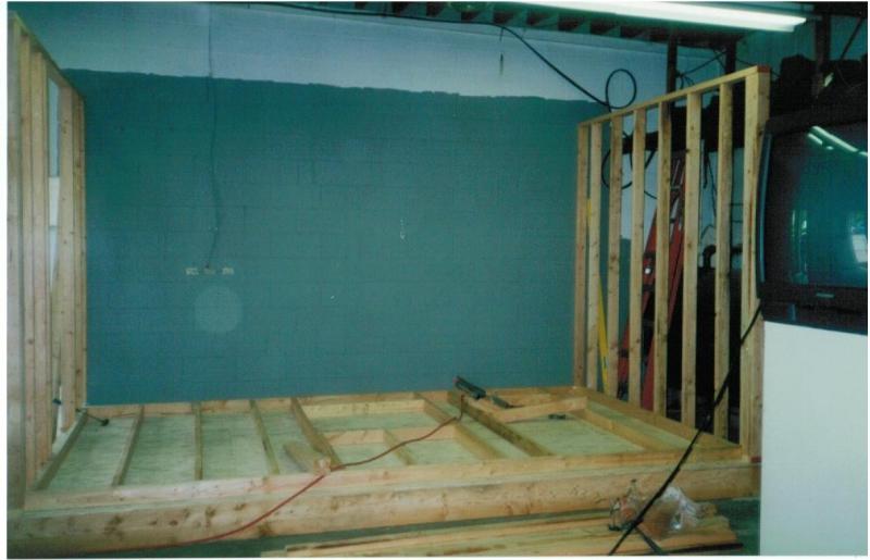 With the expertise of Lacey Builders, Inc. Monday morning began the construction phase of a temporary dispatch center. 