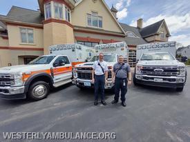 Barker, pictured on the right, retires after 16+ years of dedicated service.