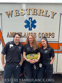 The Corps hardworking ambulance staff getting ready for Trunk or Treat in Downtown Westerly.